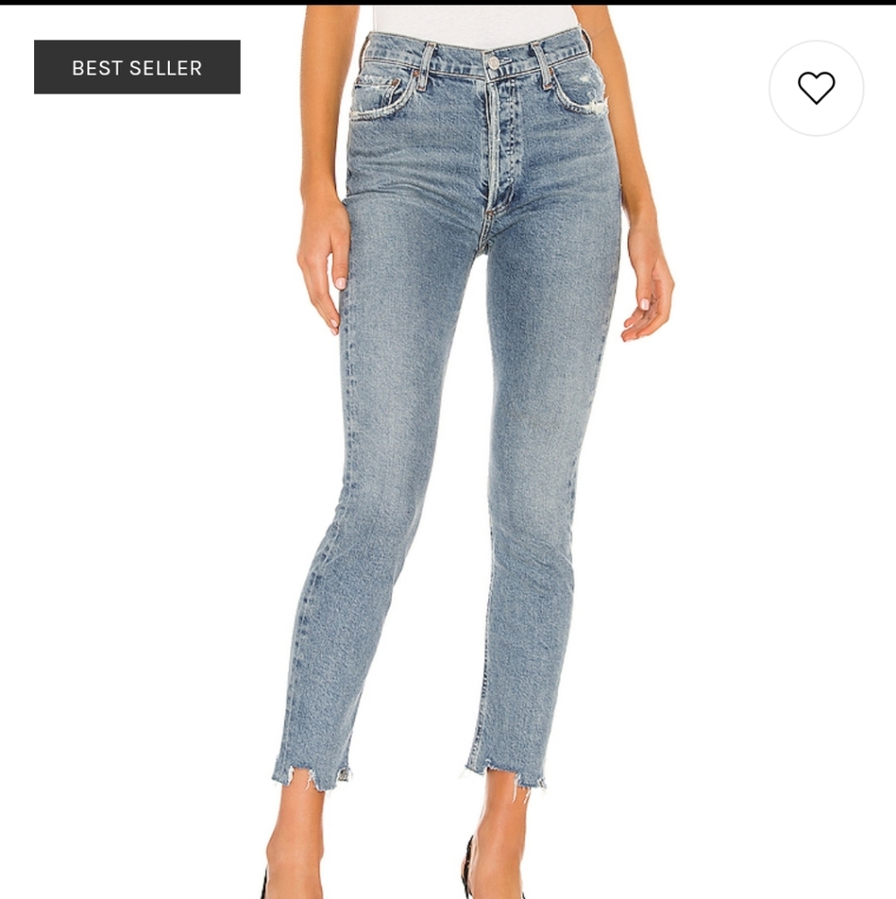 AGOLDE NICO HIGH RISE SLIM FIT IN ROOTED